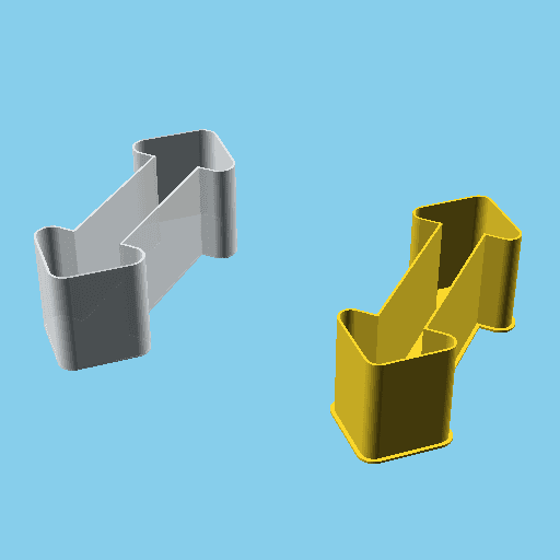 Double Ended Arrow, nestable box (v1) 3d model