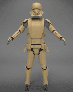 First Order Jet Trooper's Armor - Star Wars 3d model
