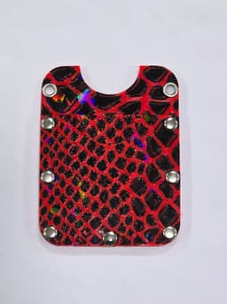 Vertical TPU wallet with rivets and grommets 3d model