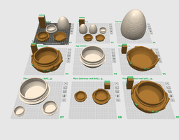 Nest Egg Container 3d model