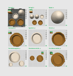 Nest Egg Container 3d model