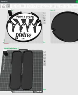 The Beatles Sign - LED Strip Compatible 3d model