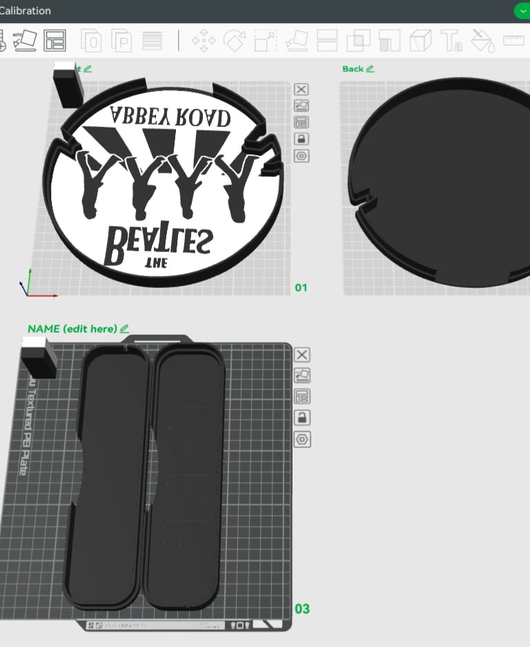 The Beatles Sign - LED Strip Compatible 3d model