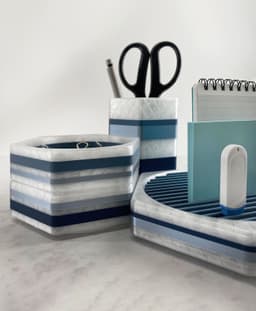 Desk Accessories Modular Stacking Desk Organizer Set with Pencil Cup 3d model