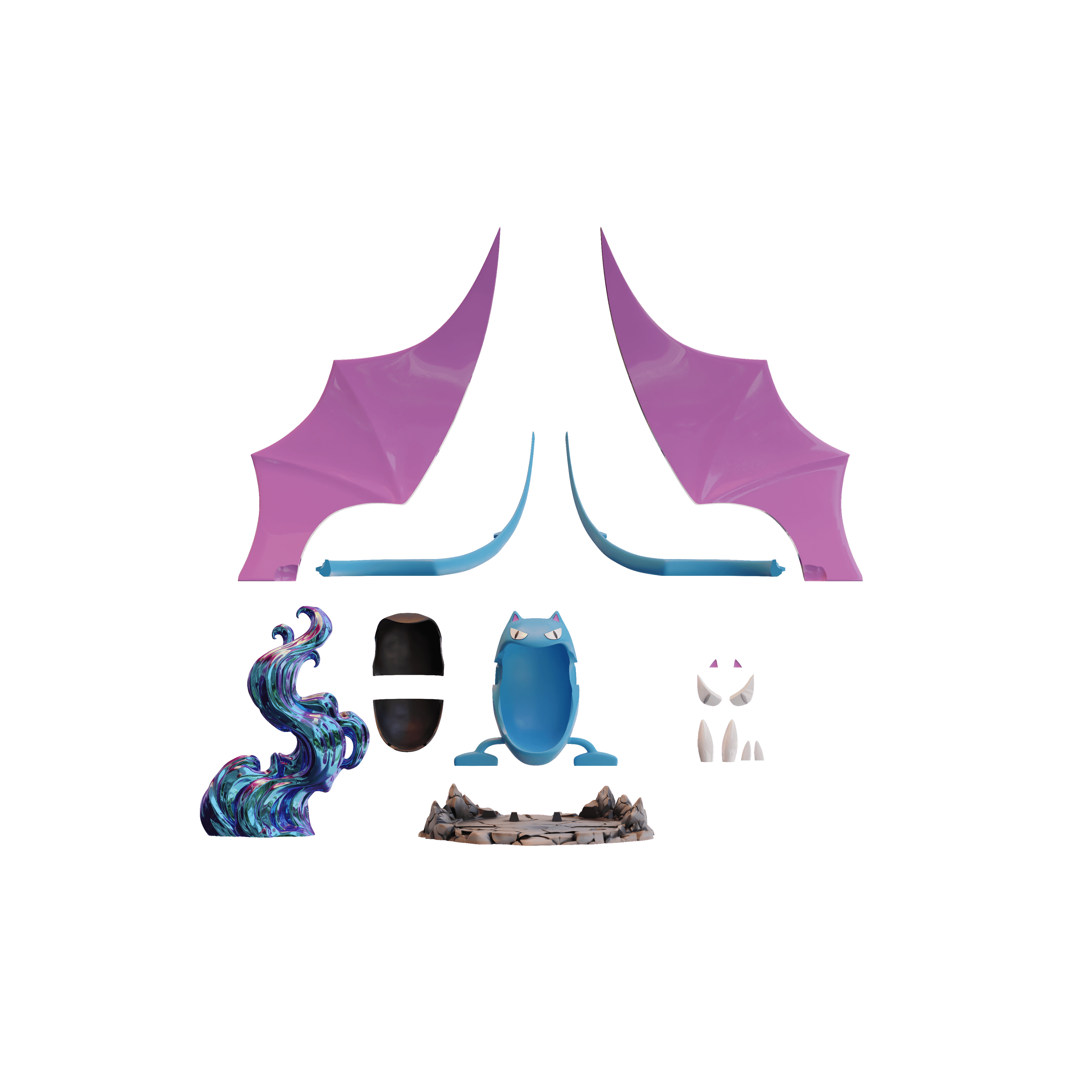 Golbat Controller Stand 3d model
