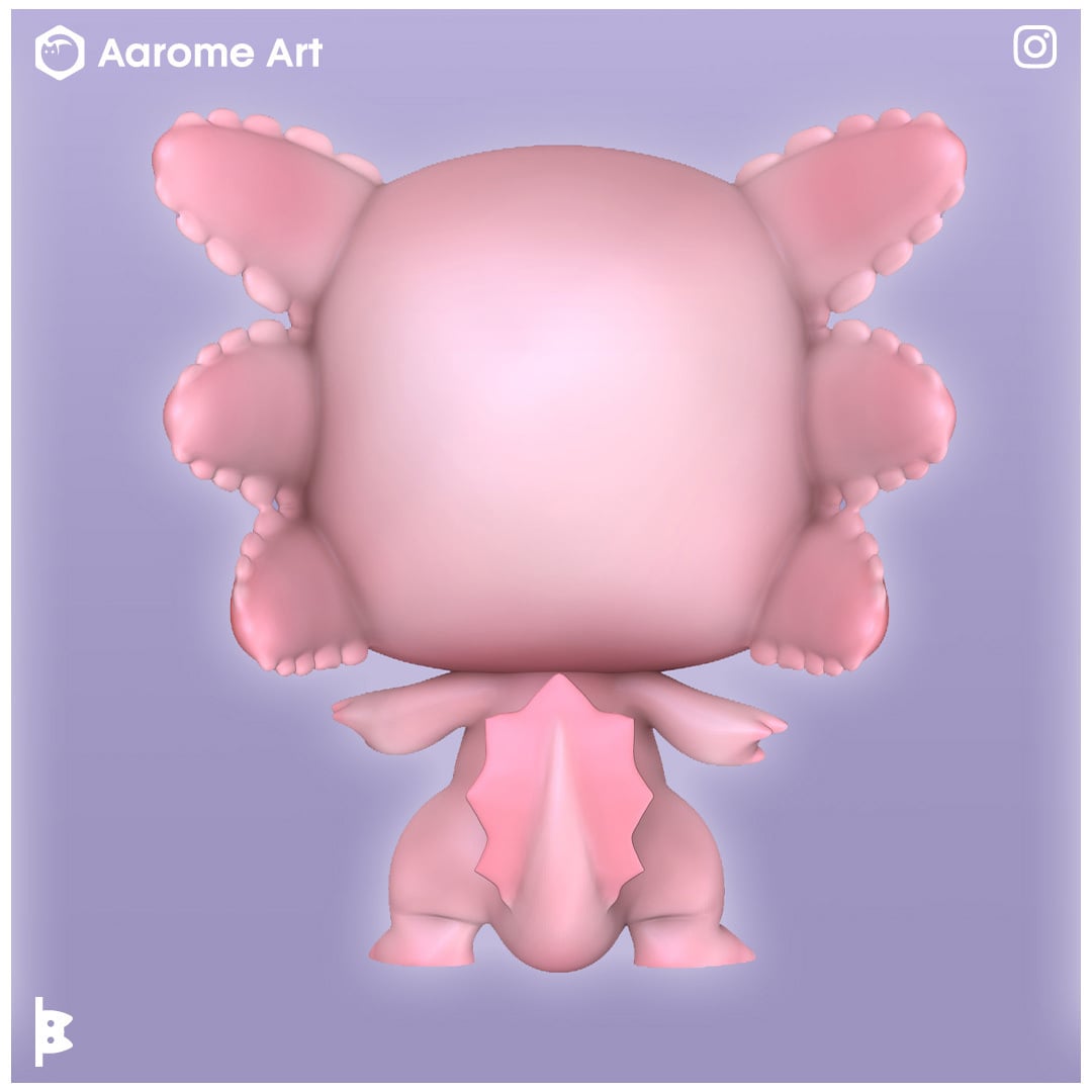 Axolotl Funko 3d model