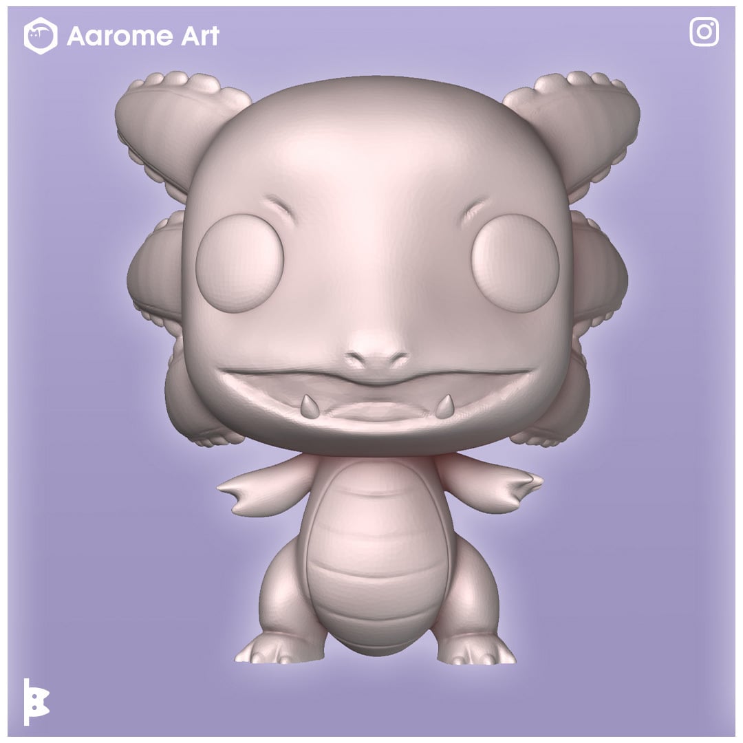 Axolotl Funko 3d model