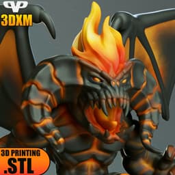 Lotr Balrog Chibi STL for 3D Printing ChibiSTL 3DXM 3d model