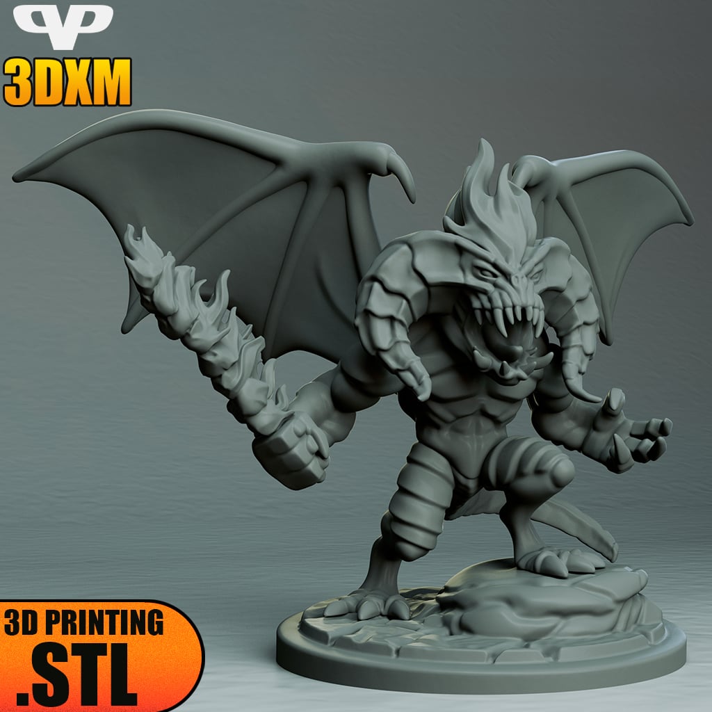 Lotr Balrog Chibi STL for 3D Printing ChibiSTL 3DXM 3d model