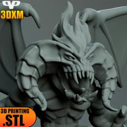 Lotr Balrog Chibi STL for 3D Printing ChibiSTL 3DXM 3d model