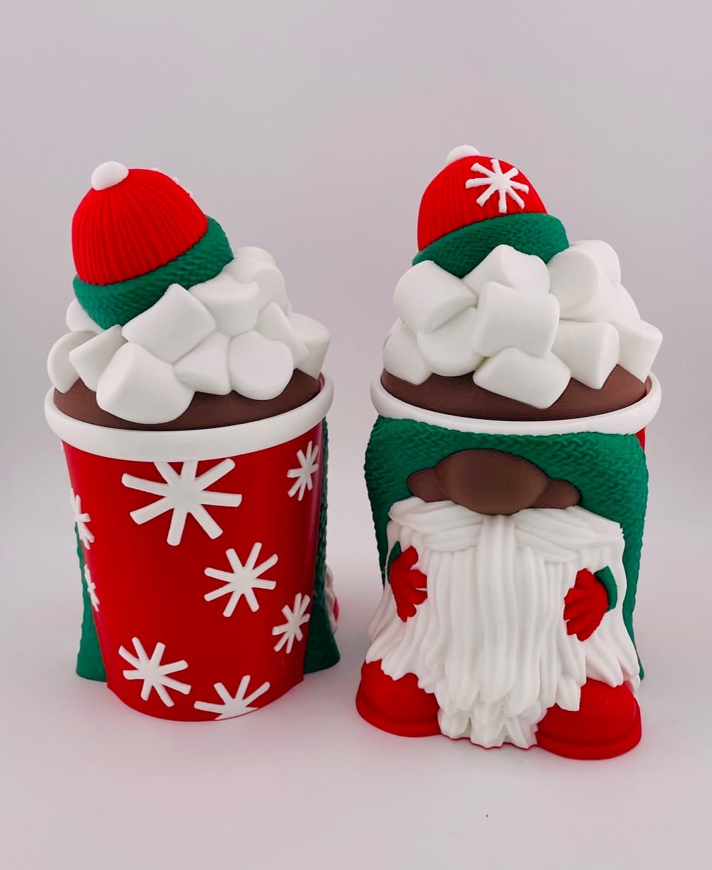 Hot Cocoa Gnome Container 3d model