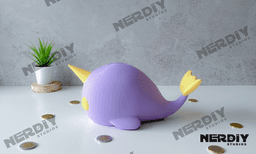Narwhal Piggy Bank 3d model