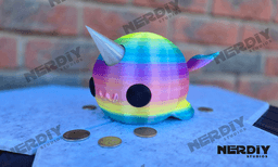 Narwhal Piggy Bank 3d model