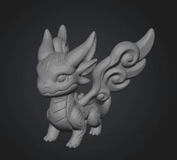 Mystic Wind Dragon STL File 3D Printable 3d model