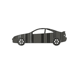 Integra 3D Car Flip Art Desk Display 3d model