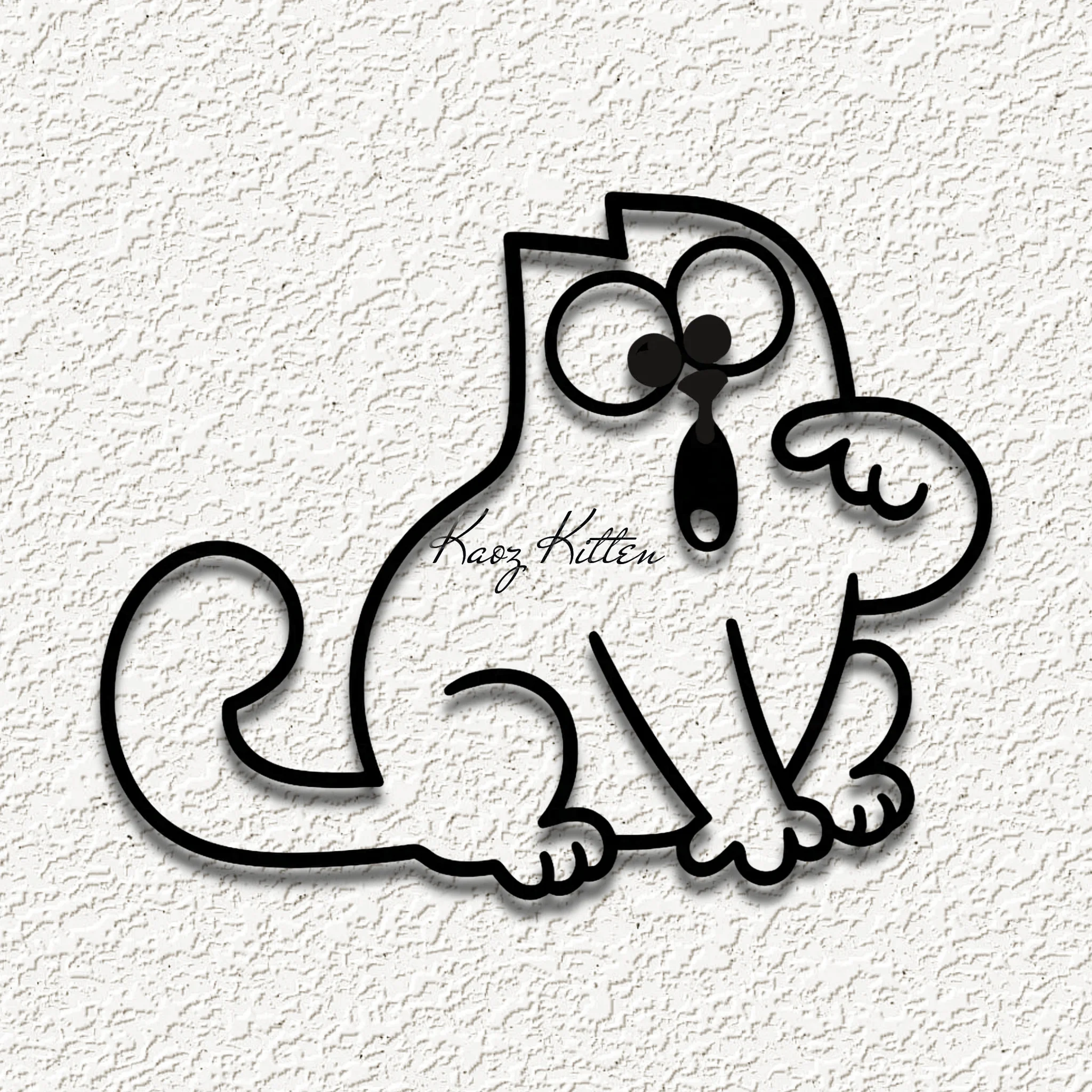 simons cat remix fanart WALL ART HOME DECOR 3d model