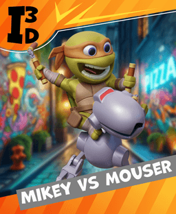 Chibi Mikey Mouser Rider 3d model