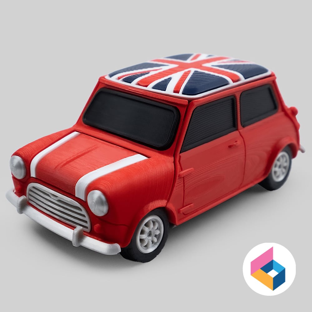 Foldable Mini Cooper Union jack 3d model