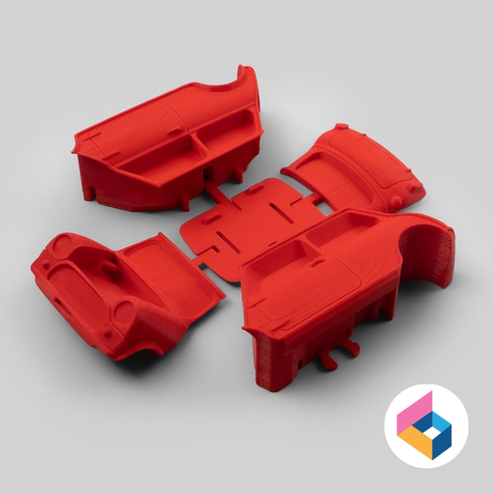 Foldable Mini Cooper Union jack 3d model