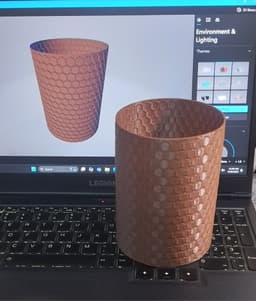 Hexagonal Pattern 3D Printable Vase 3d model