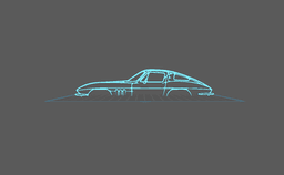 Chevrolet - Corvette Stringray Wall Art 3d model