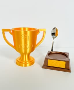 # 1 Dad Trophy Ice Cream Holder for Father's Day 3d model