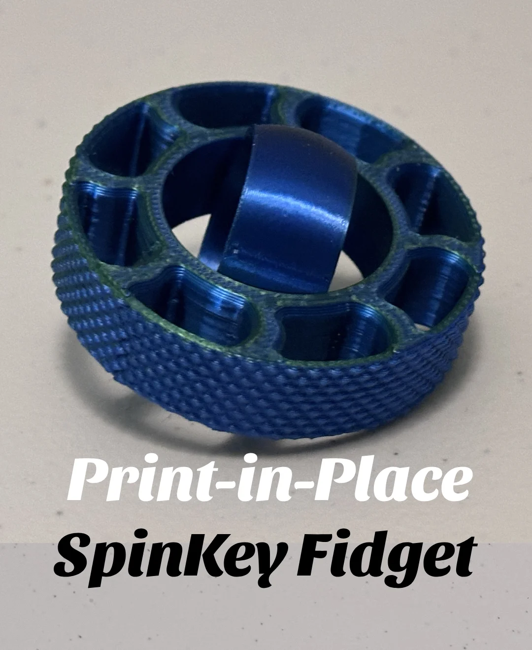 SpinKey Fidget - Print-in-Place 3d model