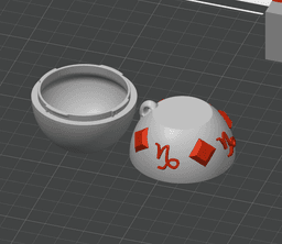 Capricorn Flexi Imp - Zodiac Imp Collection Part 1 – Keychain & Straw Buddy, No Supports 3D Print ST 3d model