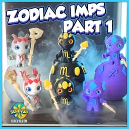 Capricorn Flexi Imp - Zodiac Imp Collection Part 1 – Keychain & Straw Buddy, No Supports 3D Print ST 3d model