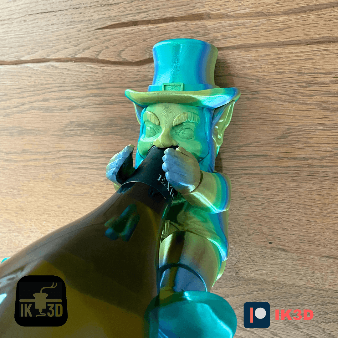 St Patrick's Day Leprechaun Bottles Holder - No Supports 3d model
