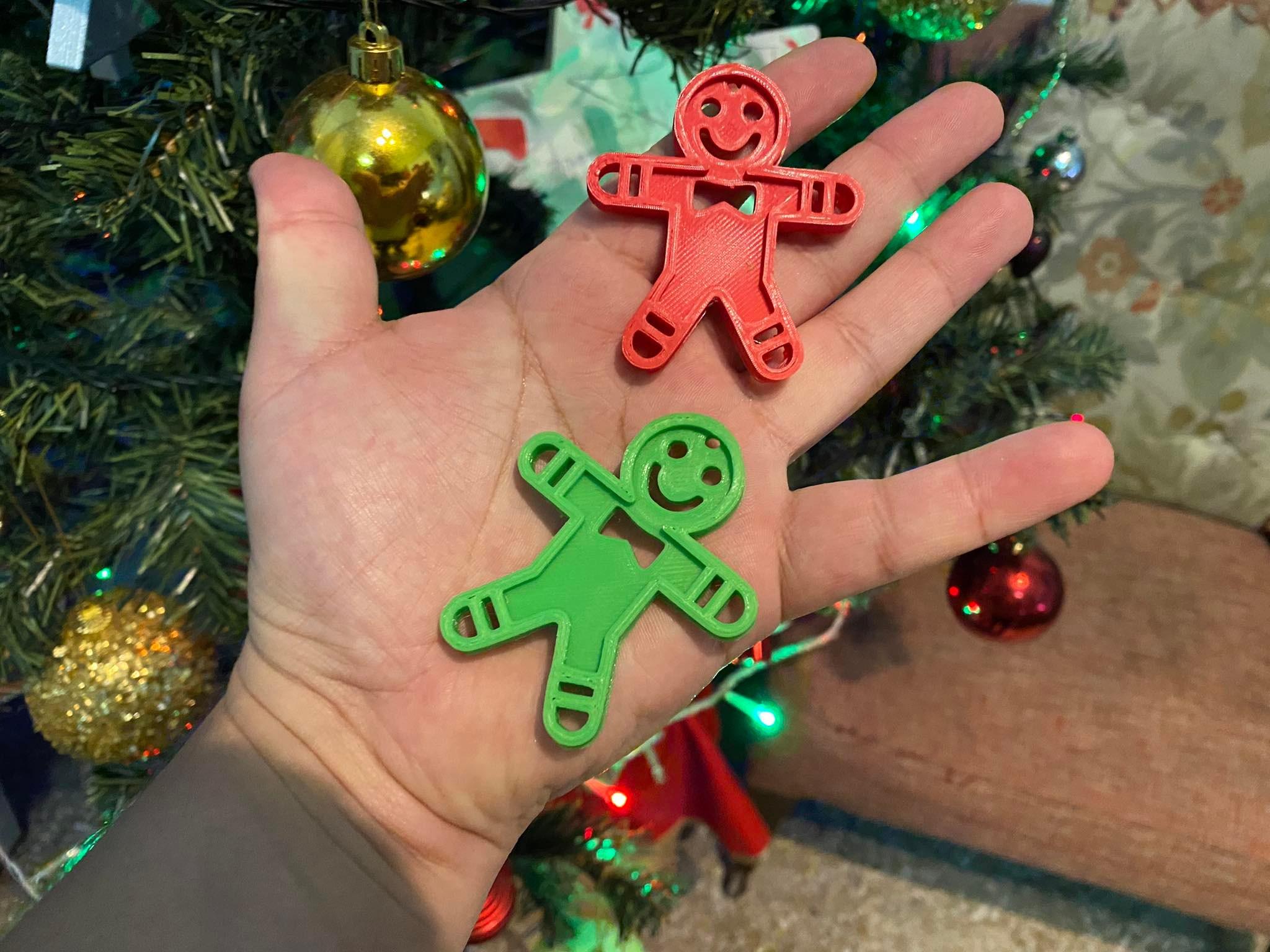 Christmas ornament cookie man 3d model