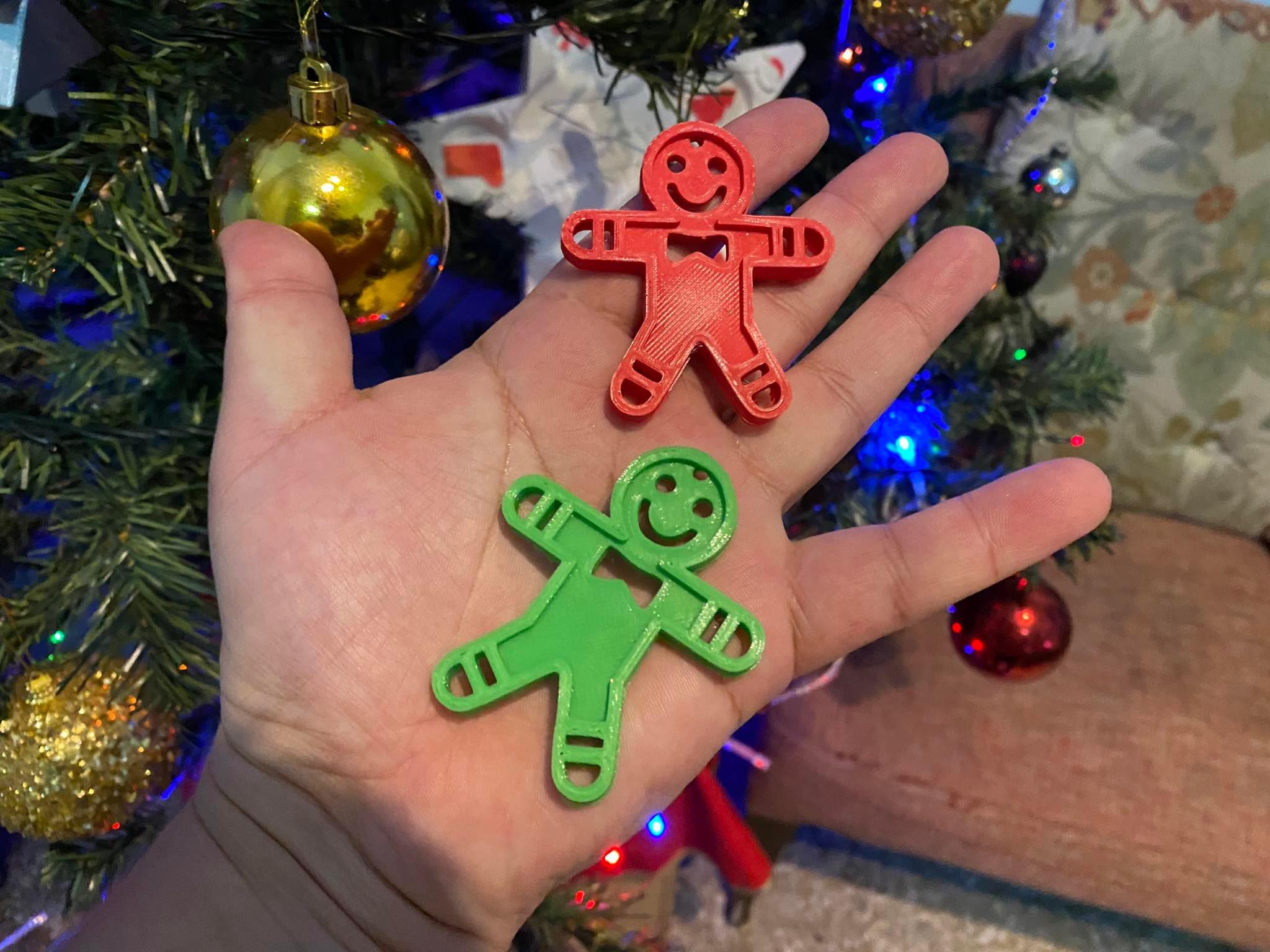 Christmas ornament cookie man 3d model