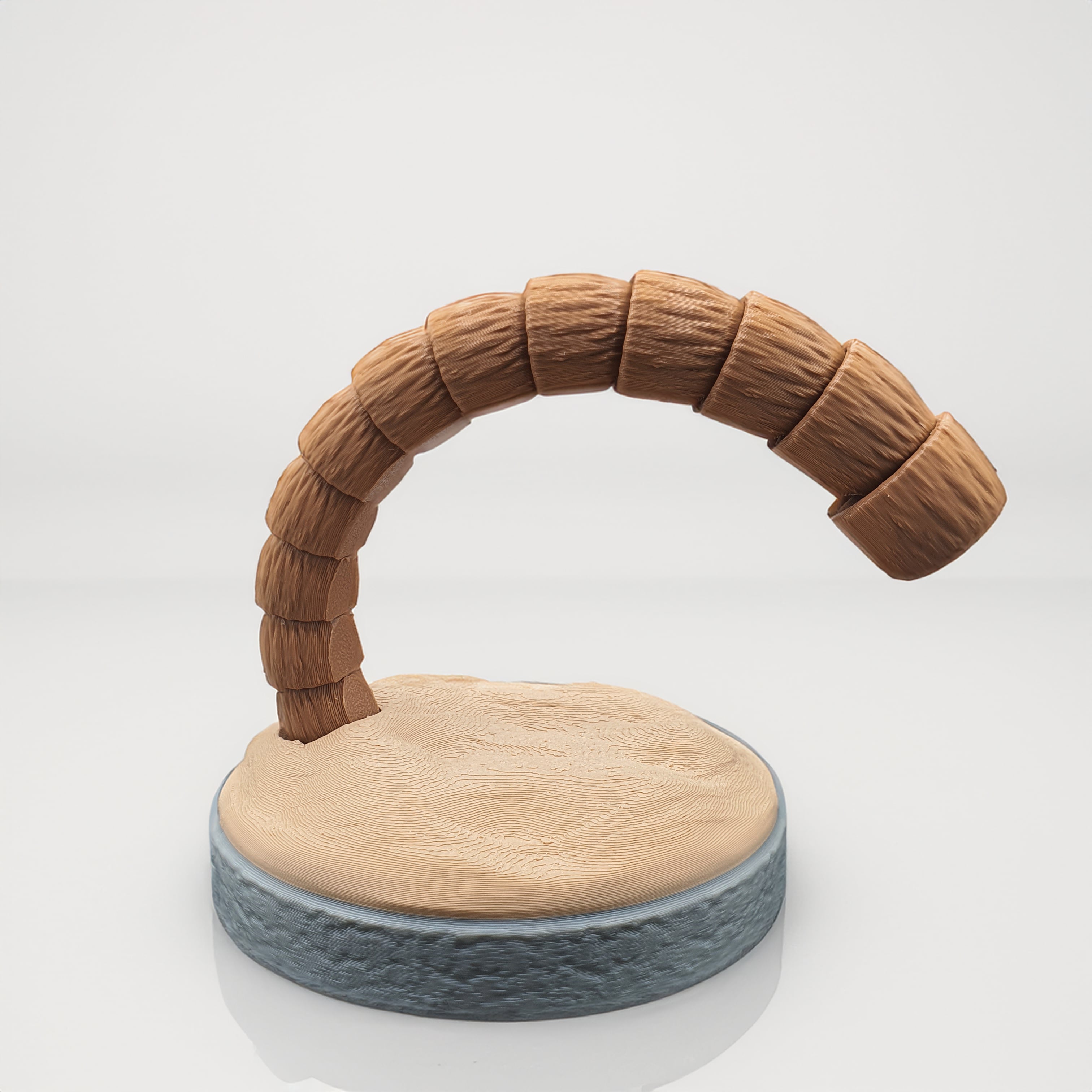 DUNE ARTICULATE SANDWORM FLEXI WITH BASE 3d model