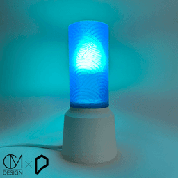 Protopasta Lamp base + DIY customizable shade 3d model