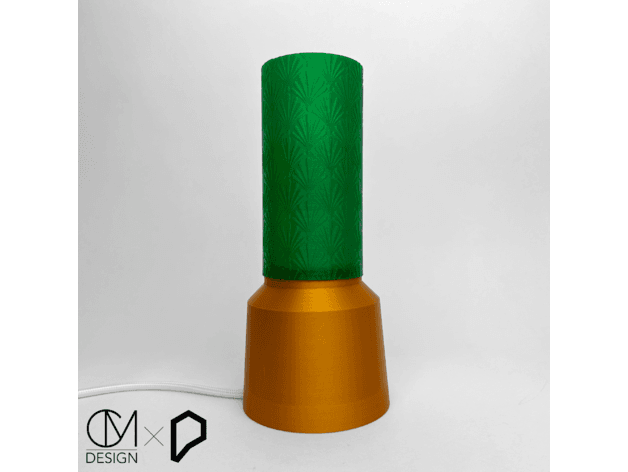 Protopasta Lamp base + DIY customizable shade 3d model