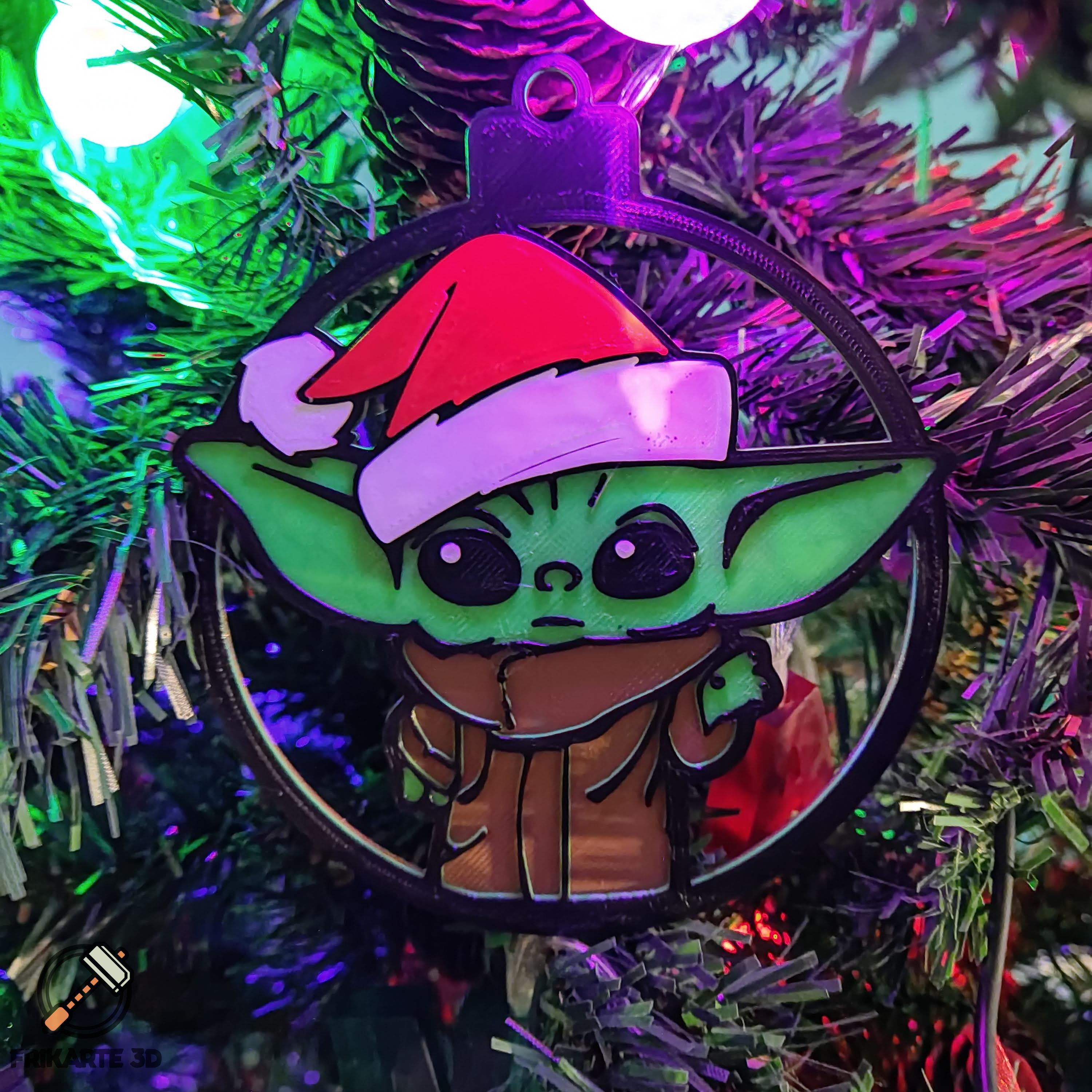 Baby Yoda Christmas Tree Decoration Upgraded 3d model