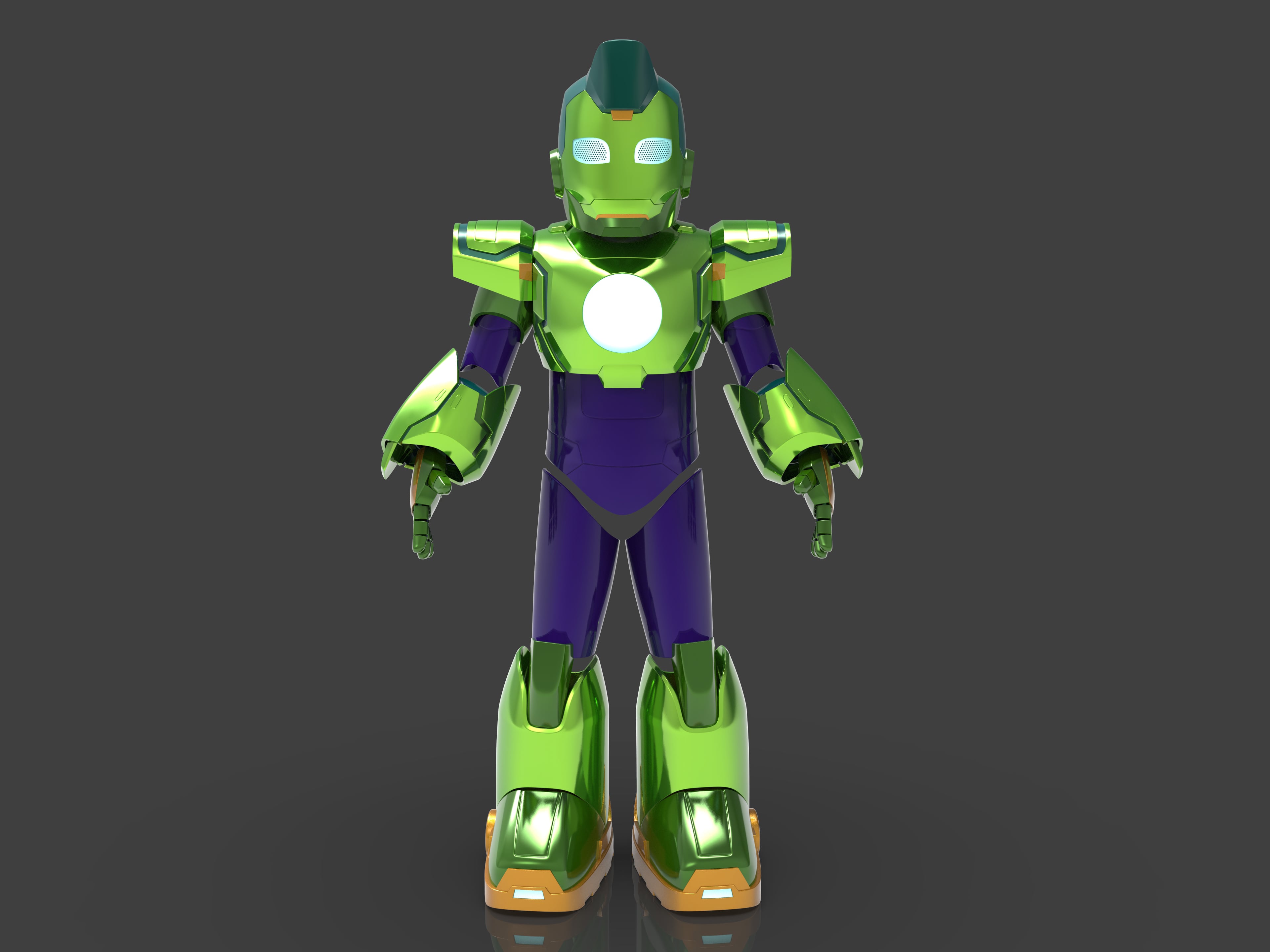 Iron Man and Friends Iron Hulk Armor 3d model