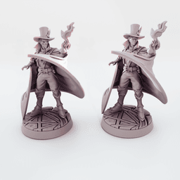 Infernal Flamebearer | Warlock, Sorcerer or Mage TTRPG Mini 3d model