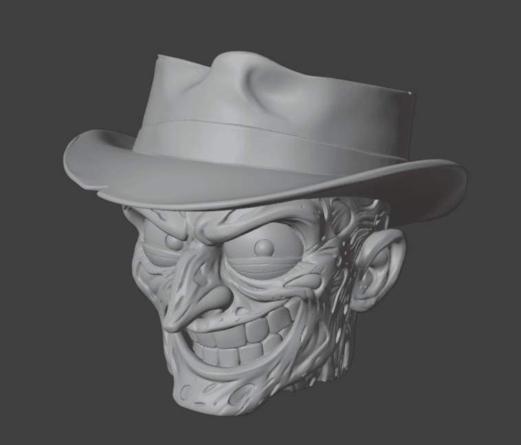 freddy Krueger Stylized Popcorn Bucket 3d model