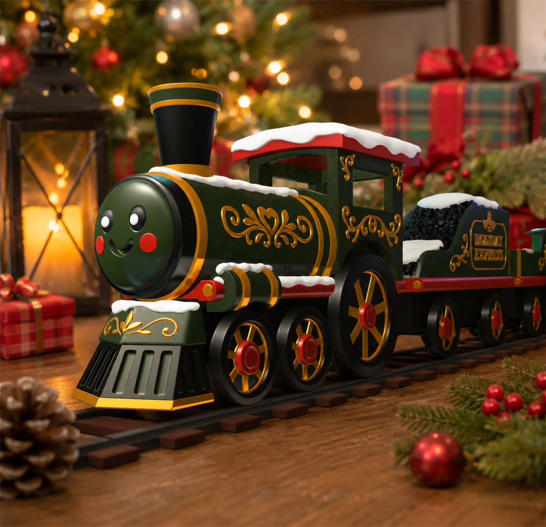 Holiday Express Train – Wiggle Budz – Holiday Collection 3d model