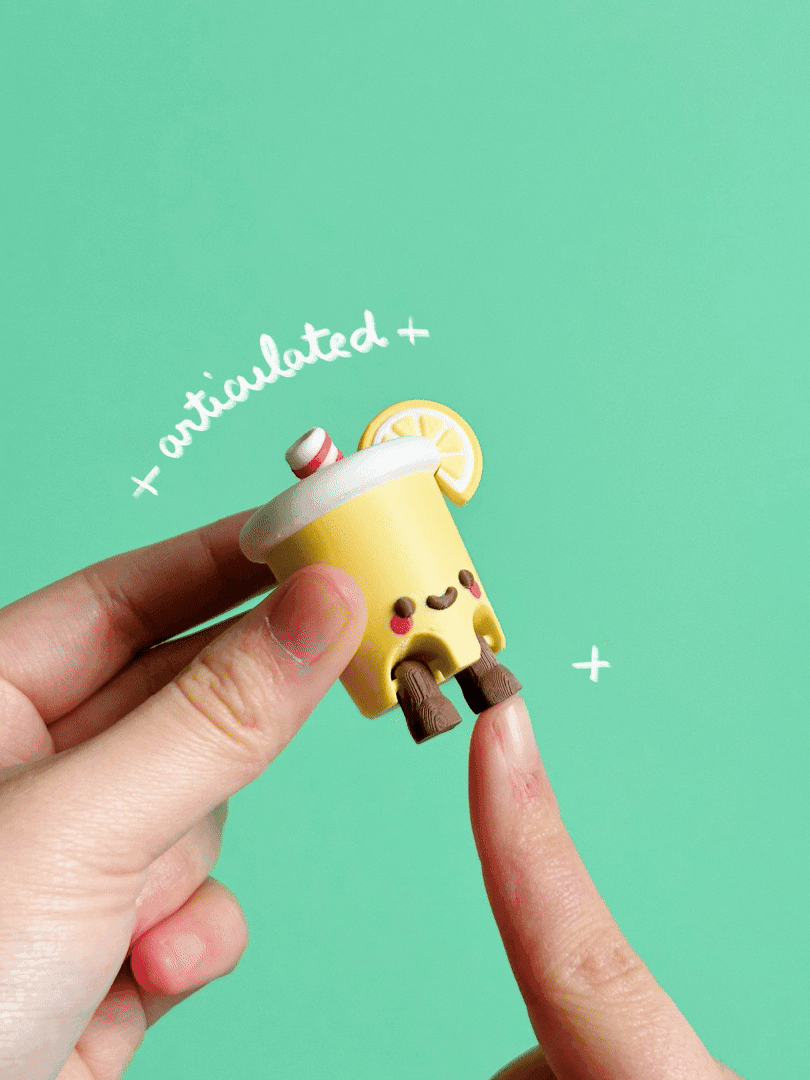 Cute Articulated & Clicker Lemonade 3d model