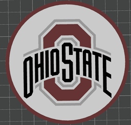 Ohio State University Coaster - Bambu AMS 3d model