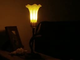 art nouveau lily lamp 2 3d model