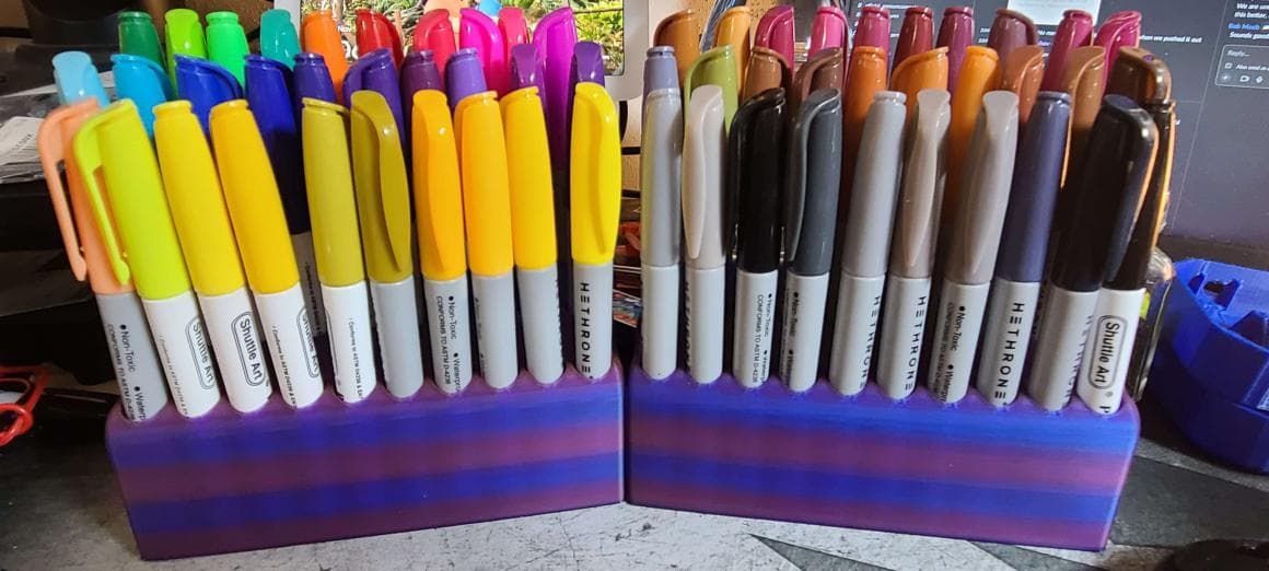 0% INFILL!! - Marker Holder - Marker Stand 3d model