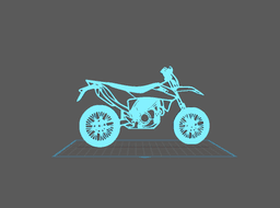 KTM - SMCR 690 Wall Art 3d model