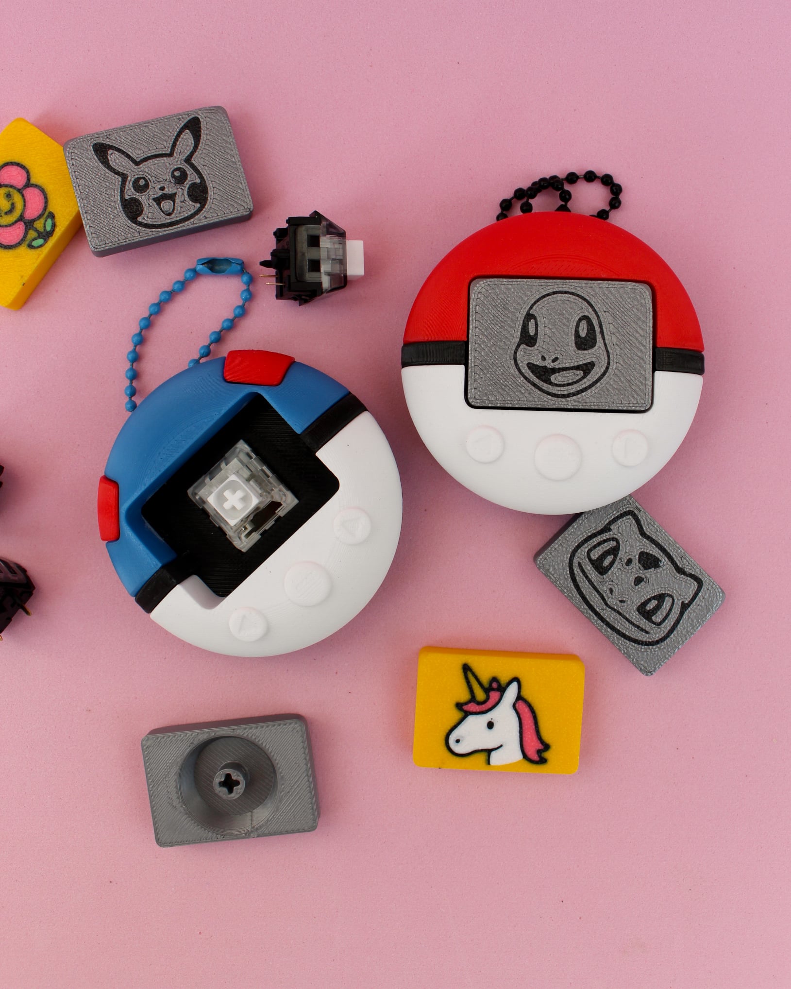 Pokewalker Great Ball Fidget Clicker Keychain 3D Print 3MF 3d model