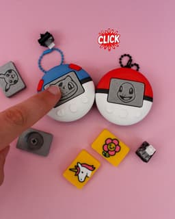 Pokewalker Great Ball Fidget Clicker Keychain 3D Print 3MF 3d model
