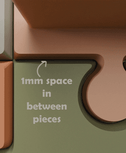 Puzzle Wall Shelf 3d model