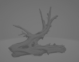 Uralte Sumpfwurzel – Stilisierte Aquarien-Wurzel 3d model
