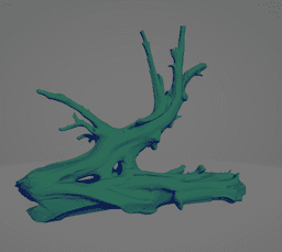 Uralte Sumpfwurzel – Stilisierte Aquarien-Wurzel 3d model